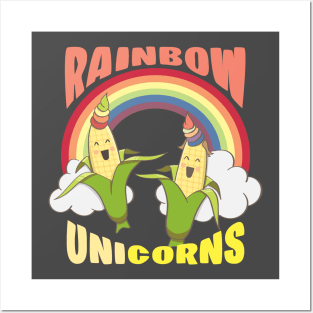 Rainbow Unicorns Posters and Art